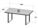 Esstisch >Talbert< in Old Wood Vintage Schwarz aus Metall - 160x74,4x90 (BxHxT)
