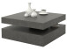 Couchtisch >Coimbra< in Betonoptik Dunkelgrau - 93x34.3x78cm (BxHxT)