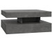 Couchtisch >Coimbra< in Betonoptik Dunkelgrau - 93x34.3x78cm (BxHxT)
