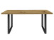 Esstisch >Talbert< in Artisan Eiche Schwarz aus Metall - 160x74,4x90cm (BxHxT)
