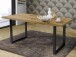 Esstisch >Talbert< in Artisan Eiche Schwarz aus Metall - 180x74,4x90cm (BxHxT)