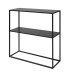 Regal >New Haven< in Schwarz aus Stahl - 79,5x80,5x26cm (BxHxT)