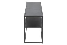 TV-Board >New Haven< in Schwarz aus Stahl - 120x46x30cm (BxHxT)