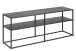TV-Board >New Haven< in Schwarz aus Stahl - 120x46x30cm (BxHxT)