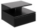 Nachttisch >Randers< in Schwarz aus MDF - 35x22,5x32cm (BxHxT)