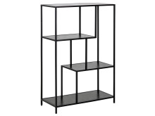 Regal >Carney< in Schwarz/matt aus Metall -...
