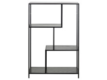 Regal >Carney< in Schwarz/matt aus Metall -...
