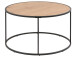 Couchtisch >Carney< in Wildeiche aus Metall - 80x80x45cm (BxHxT)