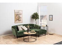 Beistelltisch >Carney< in Wildeiche aus Metall - 43x63x35cm (BxHxT)