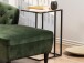 Beistelltisch >Carney< in Wildeiche aus Metall - 43x63x35cm (BxHxT)