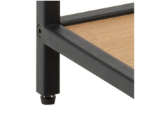 Nachttisch >Carney< in Wildeiche aus Metall - 42x63x35cm (BxHxT)