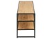 TV-Board >Carney< in Wildeiche aus Metall - 120x46x33cm (BxHxT)