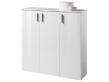 Schuhschrank >Leupold< in Weiß - 120x120x35cm...