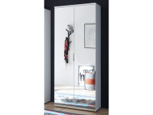 Schuhschrank >Leupold< in Weiß - 80x190x35cm...