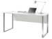 Schreibtisch >Olivia< in lichtgrau aus Metall - 170x76x73cm (BxHxT)