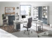 Aktenschrank >Olivia< in lichtgrau aus Glas - 78x114x35cm (BxHxT)