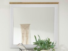 Wandspiegel >Tomlin< in Weiß - 98x91x3,5cm...