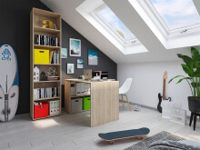 Aktenregal >Trio< in Sonoma-Eiche - 57x226x33cm (BxHxT)