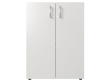 Aktenschrank >Trio< in Weiß - 57x77x34,5cm (BxHxT)