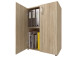 Aktenschrank >Trio< in Eiche - 57x77x34,5cm (BxHxT)
