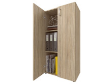 Aktenschrank >Trio< in Sonoma-Eiche - 57x113x34,5cm (BxHxT)