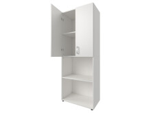 Aktenschrank >Trio< in Weiß - 57x154x34,5cm (BxHxT)