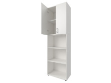 Aktenschrank >Trio< in Weiß - 57x190x34,5cm (BxHxT)