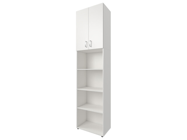 Aktenschrank >Trio< in Weiß - 57x231x34,5cm (BxHxT)