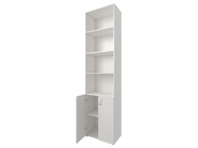 Aktenschrank >Trio< in Weiß - 57x231x34,5cm (BxHxT)