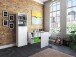 Aktenschrank >Trio< in Weiß - 57x190x34,5cm (BxHxT)