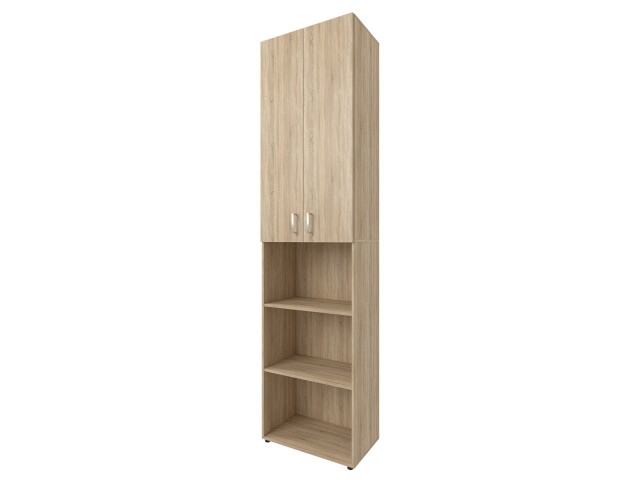 Aktenschrank >Trio< in Sonoma-Eiche - 57x226x34,5cm (BxHxT)