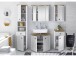 Badezimmer-Set >Tomlin< (5-teilig) in Weiß - 205x191x47cm (BxHxT)