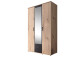 Kleiderschrank >Cilli< in Anthrazit - 119,6x196,3x53,5cm (BxHxT)