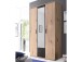 Kleiderschrank >Cilli< in Anthrazit - 119,6x196,3x53,5cm (BxHxT)