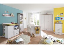 Kommode >Lebbie< in Pinie Weiß - 60x101x43cm (BxHxT)
