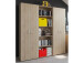 Büro-Set >Trio< in Sonoma-Eiche - 171x186.5x34.5cm (BxHxT)