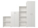 Büro-Set >Trio< in Weiß - 228.1x76x34.5cm (BxHxT)
