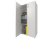 Büro-Set >Trio< in Weiß - 228.1x76x34.5cm (BxHxT)