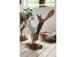 Deko-Glas >Tacipi< in Teak aus Glas - 45x50x45cm (BxHxT)
