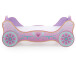 Kinderbett >Saphira< in Rosa aus MDF Glanz lackiert - 94x90x213,4cm (BxHxT)