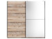 Schwebetürenschrank >Renfrew< in Old Style hell - 215x210x63cm (BxHxT)