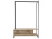 Kompaktgarderobe >Renfrew< in Old Style hell aus Metall - 137x186x50cm (BxHxT)