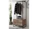 Kompaktgarderobe >Renfrew< in Old Style hell aus Metall - 76x154x50cm (BxHxT)