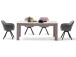 Armlehnstuhl >Lorin I< in Dunkelgrau aus Metall - 57,5x81,5x61,5cm (BxHxT)