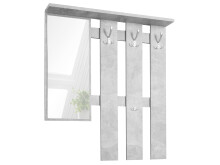 Garderoben-Set >Renton< in Strukturbeton Nachbildung - 100x180x25cm (BxHxT)