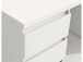 Schreibtisch >Balu< in Weiß Matt - 108x72,5x50cm (BxHxT)