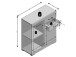 Kommode >Birkenhead II< in Eiche - 80x90x35cm (BxHxT)