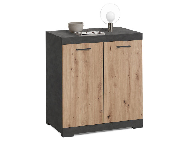 Kommode >Birkenhead< in Matera Artisan Eiche - 80x90x50cm (BxHxT)