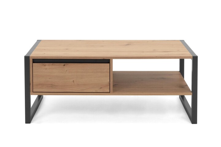 Couchtisch >Arvada< in Artisan Eiche aus MDF - 100x40x55cm (BxHxT)