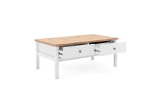Couchtisch >Batley< in Weiß - 100x40x55cm (BxHxT)
